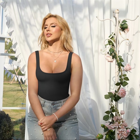 3 Pack Hot Summer Snatching Bodysuits Ribbed Medium NWOT - Picture 2 of 3